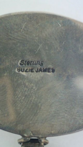 Vintage Navajo Suzie James Sterling Silver Pill or Trinket box 3