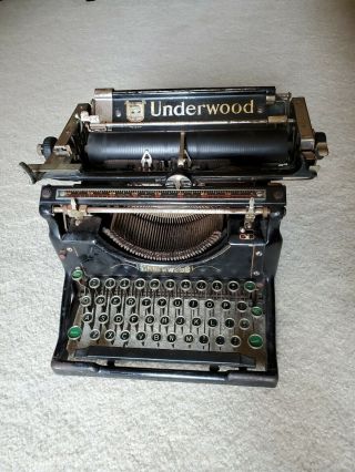 Vintage Antique Underwood No.  5 Typewriter 3769567 - 5