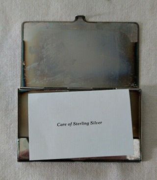 Vtg Tiffany & Co Silver Plate Business Card Holder Card Case