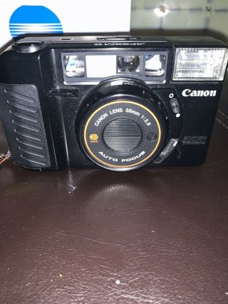 Vintage Canon Af35m Ii Sure Shot Autoboy 2 Camera W/box