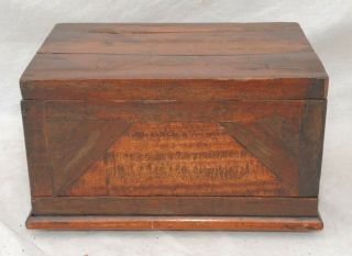 Vintage Tunbridge Ware Style Wooden Box With Secret Drawer