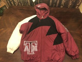 Vintage Logo Athletic Texas A&m Sharktooth Jacket Large