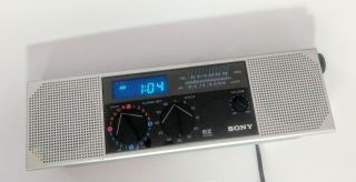 Vtg Sony Dream Machine Ez - 7 Stereo Am Fm Tuner Digital Alarm Clock Radio Led Ez7
