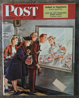 Vintage Issue Of Saturday Evening Post From Nov.  2,  1946
