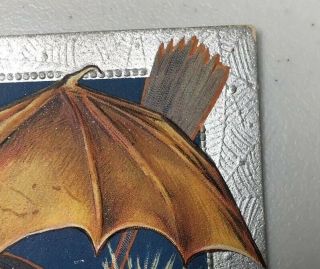 Vintage Holiday Halloween Bat Jack - o - Lantern Postcard 1910 One Cent Stamp 6