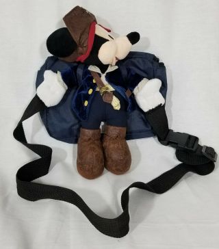 Rare Vtg Disney Plush Mickey Mouse Pirates Of The Caribbean Fanny Pack Adj Belt