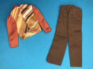 Vintage Ken Doll Mod BEST BUY 9703 1970s Brown Outfit Pants,  Top 1977 3