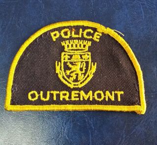 Vintage Outremont,  Canada Police Shoulder Patch