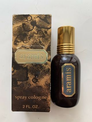 Vintage Aramis 2 Fl.  Oz.  Spray Cologne Mens Fragrance