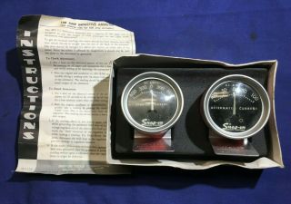 Vintage Snap - On Mt - 1112 Inductive Ammeter Gauges Mt - 111 & Mt - 112 Starter & Alt