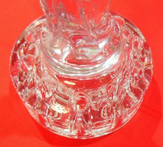 Vintage Cambridge Glass Rose Lady Flower Frog Clear Glass Circa 1927 7