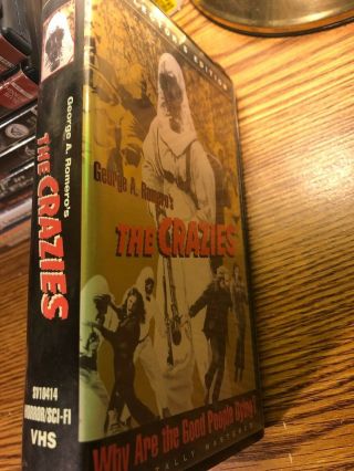 The Crazies VHS Vintage George Romero OOP Horror Film Collector ' s Clamshell Case 5