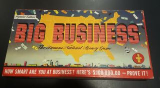 Vintage Big Business Board Game 1954 Transogram