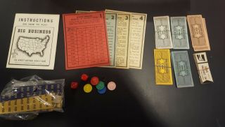 Vintage BIG BUSINESS Board Game 1954 TRANSOGRAM 4