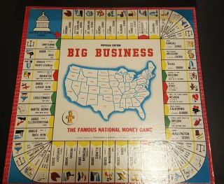 Vintage BIG BUSINESS Board Game 1954 TRANSOGRAM 5