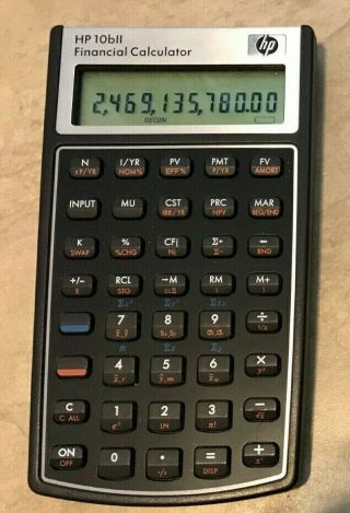 Vintage Hp 10bii Financial Calculator Hewlett Packard