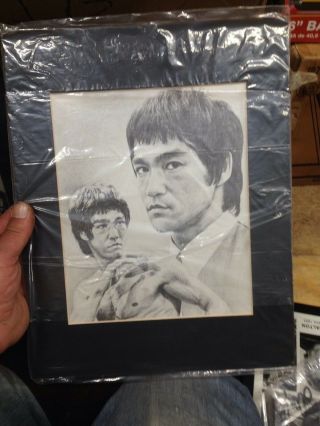 Vintage Rare Bruce Lee Art/print By Artist Penny Alexander 1980