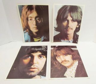 The Beatles Set Of 4 Photos Only From The White Album Vintage John Paul