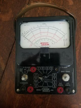 Vintage Eico Model 555 Electric Volt Meter Ohmeter