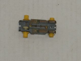 VINTAGE AURORA T - JET HO SCALE STAKE TRUCK SLOT CAR CHASSIS ONLY RUNNING 2