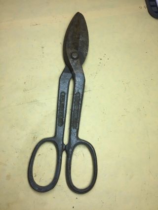 Wiss A - 9 Tin Snips 12” Vintage Drop Forged Solid Steel Metal Shears