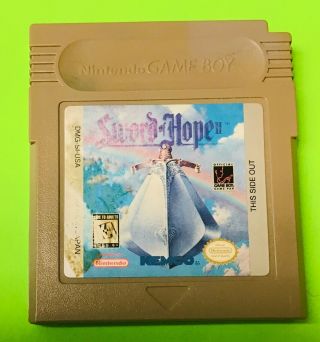 Sword Of Hope Ii (nintendo Game Boy,  1996) Gameboy Rpg Rare Vintage Game