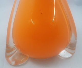 Vintage Alrose Empoli Fratelli Art Glass Vase Made In Italy Slung 7