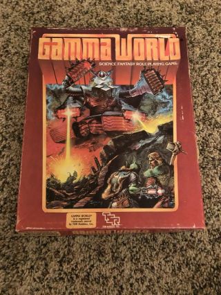 Gamma World Vintage Tsr Science Fantasy Rpg Box Set 1983 Edition