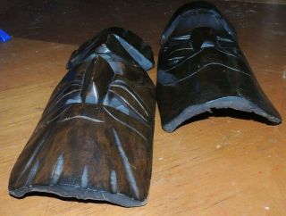Vintage Hand Carved Wood Comedy Tragedy Drama Tiki Theater Masks Wall Hanging 3