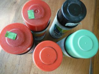 5 Vintage Spray Paint cans Sparvar 1969,  1970 4