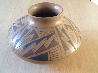 Vintage Native American Pueblo Indian Mata Ortiz Pot By B.  Soto - Pre - Owned.