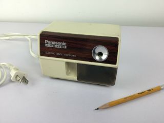 Vintage Panasonic Auto - Stop Electric Pencil Sharpener Model Kp - 110 - Great