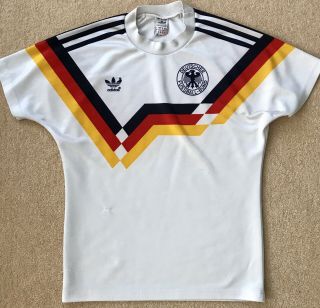 Germany 1988 Adidas International Football Shirt Vintage German Soccer Top
