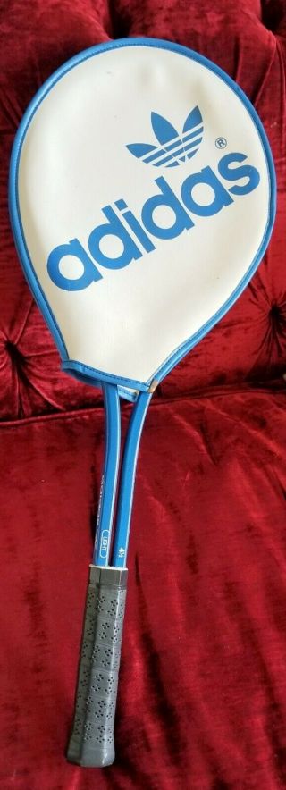 Vintage Adidas Tennis Racquet With Cover