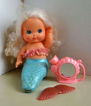 Vintage Sweet Sea Mermaid Doll Tomy 1985,  Watering Can