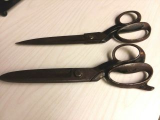 Wiss Two Commercial Scissors Vintage For Upholstery,  Etc