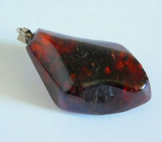 Vintage Baltic Amber Nugget Pendant