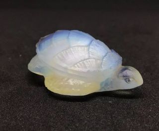 Vintage Sabino Opalescent Art Glass Sea Turtle Signed France