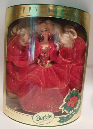 Vintage Mattel Happy Holidays Barbie 10824 Blonde Minty