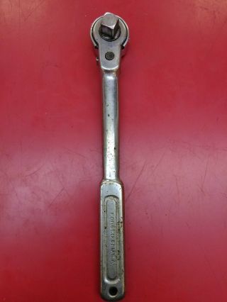 Vintage Duro Indestro Select 6470 1/2 " Drive Ratchet Wrench Open Head Gear Usa