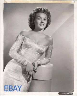 Jean Peters Sexy Smile Busty Vintage Photo