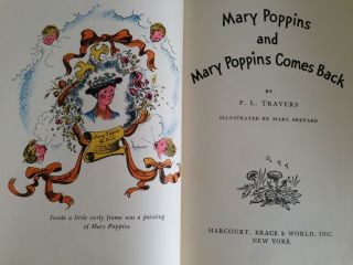 MARY POPPINS & MARY POPPINS COMES BACK P.  L.  Travers 1964 VINTAGE Julie Andrews 5