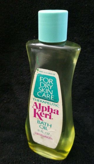 Vintage 1979 Therapeutic Alpha Keri Bath Oil Westwood 8 Oz Prop Advertisement