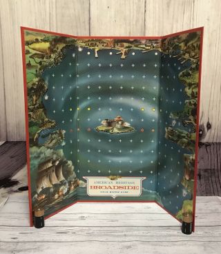 American Heritage Broadside Naval Battle Board Game Milton Bradley Vintage (A7 4