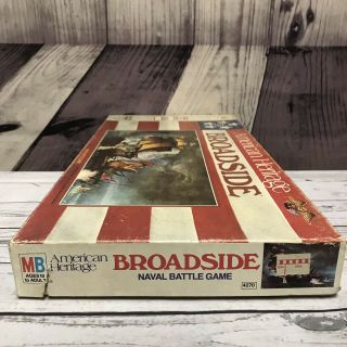 American Heritage Broadside Naval Battle Board Game Milton Bradley Vintage (A7 5
