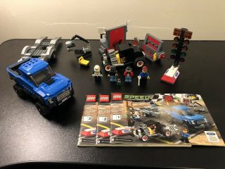 Lego 75875 Speed Champions Ford F - 150 Raptor & Ford Model A Hot Rod 99 Complete