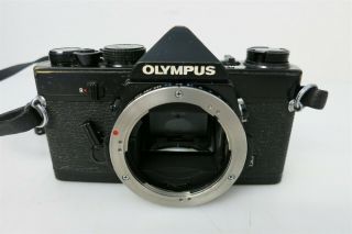 Vintage Olympus Om - 1 35mm Slr Film Camera Body Tested/working