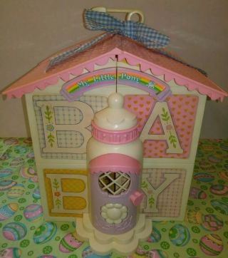 Vintage My Little Pony Lullaby Nursery House With Pony And Furniture 1985