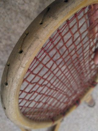 Antique Vintage 1930 ' s AG Spalding Tennis Racket Karel Kozeluh HOF Rare w/ Press 7