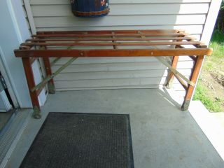 Vintage / Antique Clothes Washing Woden Tub Bench 7414